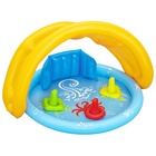 УЦЕНКА Бассейн надувной «Ракушка», 115×89×76 см, с навесом, от 6 месяцев, 52568 Bestway - Фото 3