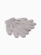 Перчатки детские MINAKU, однослойные, 14 см, серые - Фото 4