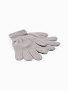 Перчатки детские MINAKU, однослойные, 14 см, серые - Фото 5