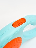 Рулетка - поводок для собак, лента 3 метра, оранж/голубая - Фото 6