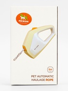 Рулетка - поводок для собак, лента 3 метра, белая/зелёная 10895316