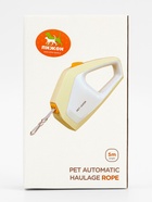 Рулетка - поводок для собак, лента 3 метра, белая/бежевая - фото 58039599