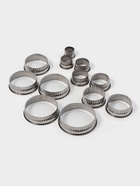 Формы для печенья Доляна «Волна», набор 12 шт., d=3.5-10.5 см, h=3 см, нержавеющая сталь - Фото 1