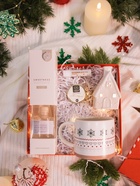 Кружка SL Home «Новый год.Снежинки», 430 мл, фарфор, бежевая - Фото 8