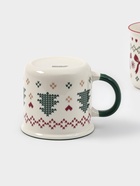 Набор кружек новогодних Доляна «Волшебство на двоих», 2 шт., 450 мл, фарфор, белый - Фото 5