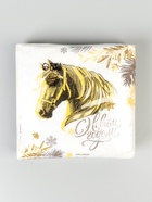 Салфетки бумажные «Золотая лошадь», однослойные, 24×24 см, 20 шт. 10884884