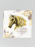 Салфетки бумажные «Золотая лошадь», однослойные, 24?24 см, 20 шт. (комплект 2 шт) - фото 53417431