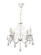 УЦЕНКА Люстра «Фредерика» 5×40 Вт E14 белый+золото 58×58×65 см BayerLux 10924766