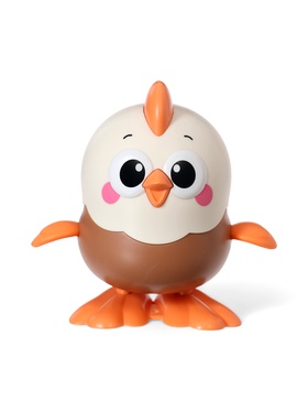 Игрушка заводная "Цыплёнок", цвет коричневый