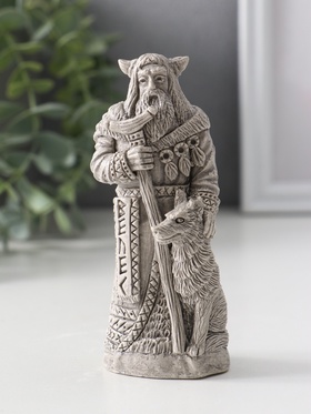 Фигура славянский бог «Велес», 11×5×4 см, серая