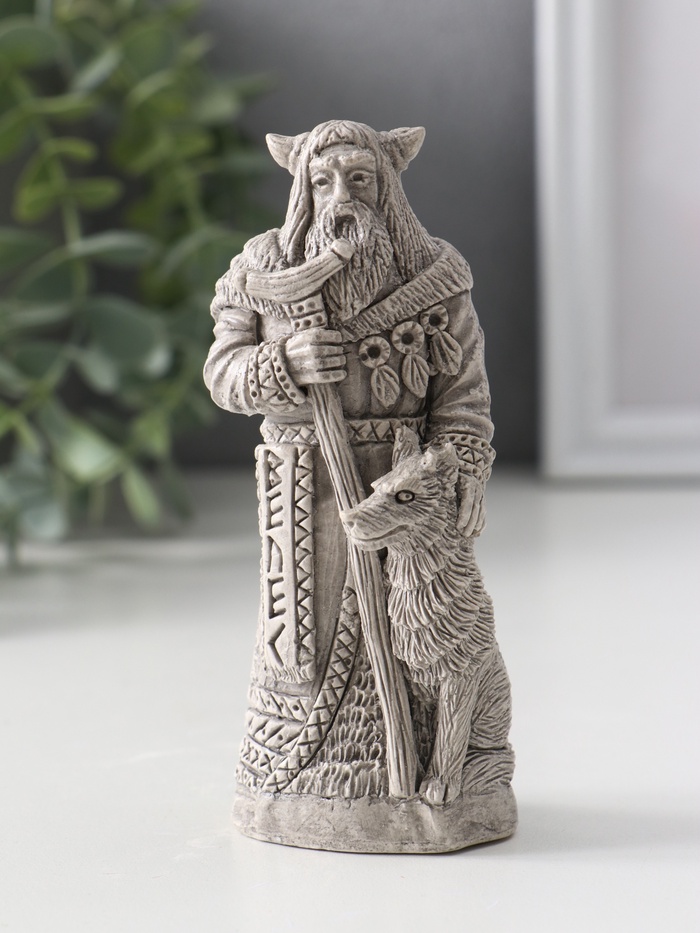 Фигурка славянский бог «Велес», 11×5×4 см, серая