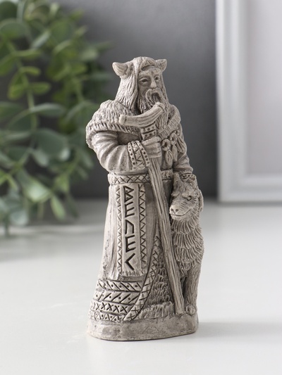 Фигурка славянский бог «Велес», 11×5×4 см, серая