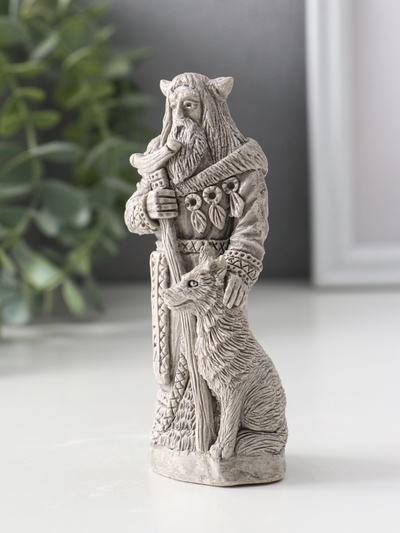 Фигурка славянский бог «Велес», 11×5×4 см, серая