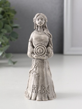 Фигура славянская богиня «Жива» 12.5×5×5 см, серая