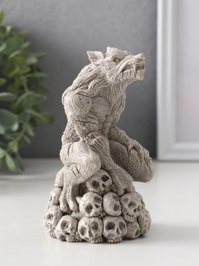 Фигура гипс «Оборотень», 12×7.5×7.5 см, серая