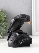 Фигурка гипс «Ворон на черепе», 12×12×8 см, чёрная - Фото 2
