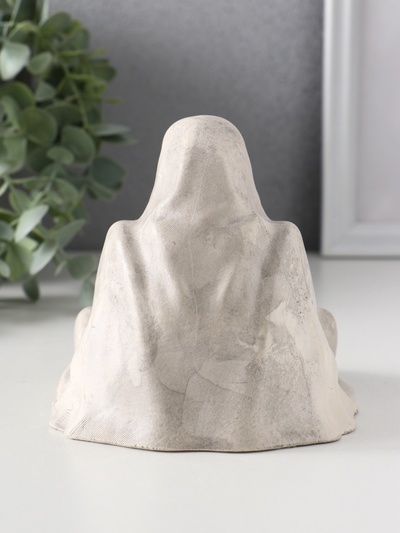 Подсвечник на 1 свечу «Безликий», 11×11×11.5 см, серый