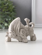 Фигурка гипс «Золотой телец», 10×5×6,,5 см, серая - Фото 2