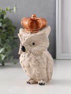 Фигурка гипс «Сова императорская», 14×8×8 см, бежевая  (артикул 10911883)  большой выбор товаров оптом и в розницу по низким ценам с доставкой