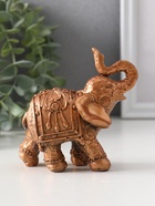 Фигурка гипс «Слон Махараджа», 10×5.5×9.5 см, бронза - фото 52746055
