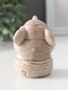 Фигурка гипс «Слон ничего не вижу», 7×5.5×6 см, слоновая кость - фото 52746075