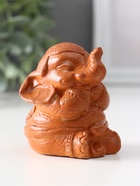 Фигурка гипс «Слон ничего не говорю», 7×5.5×6 см, красная глина - фото 52746082