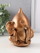 Фигурка гипс «Ганеша», 14.5×13.5×9 см, бронза - фото 52746110