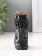 Фигурка гипс «Лев в короне», 9×4×6.5 см, чёрная - Фото 3