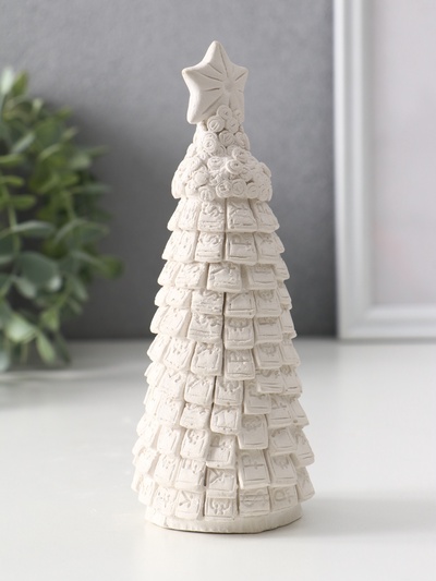 Фигурка гипс «Ёлка денежная», 15×6×6 см, натуральная