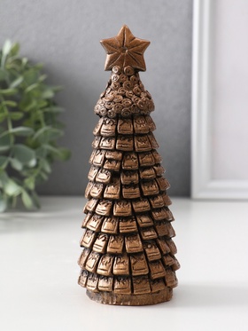 Фигурка ёлка «Ёлка денежная», 15×6×6 см, бронза