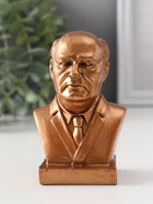 Бюст «Горбачёв», 10.5×6.5×5 см, бронза - фото 17115067