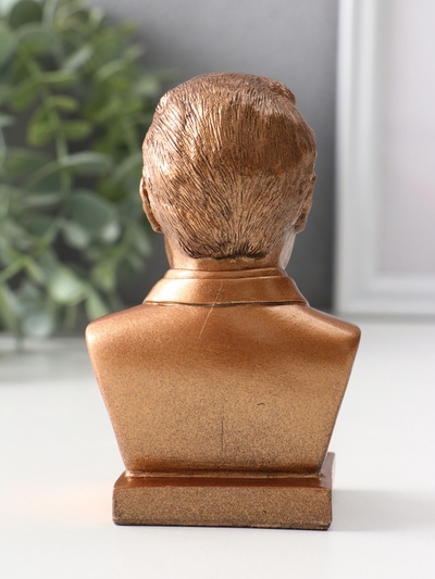 Бюст «Ельцин», фигурка гипс, 11×7×5 см, бронза