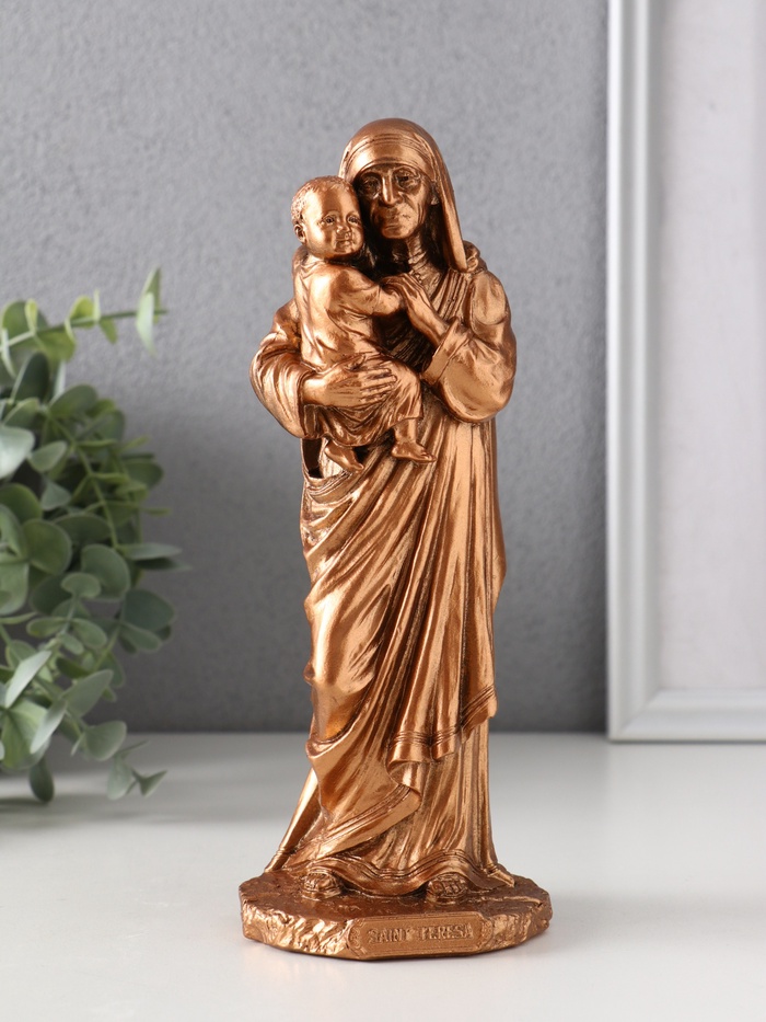 Фигурка гипс «Мать Тереза», 21×8×7.5 см, бронза