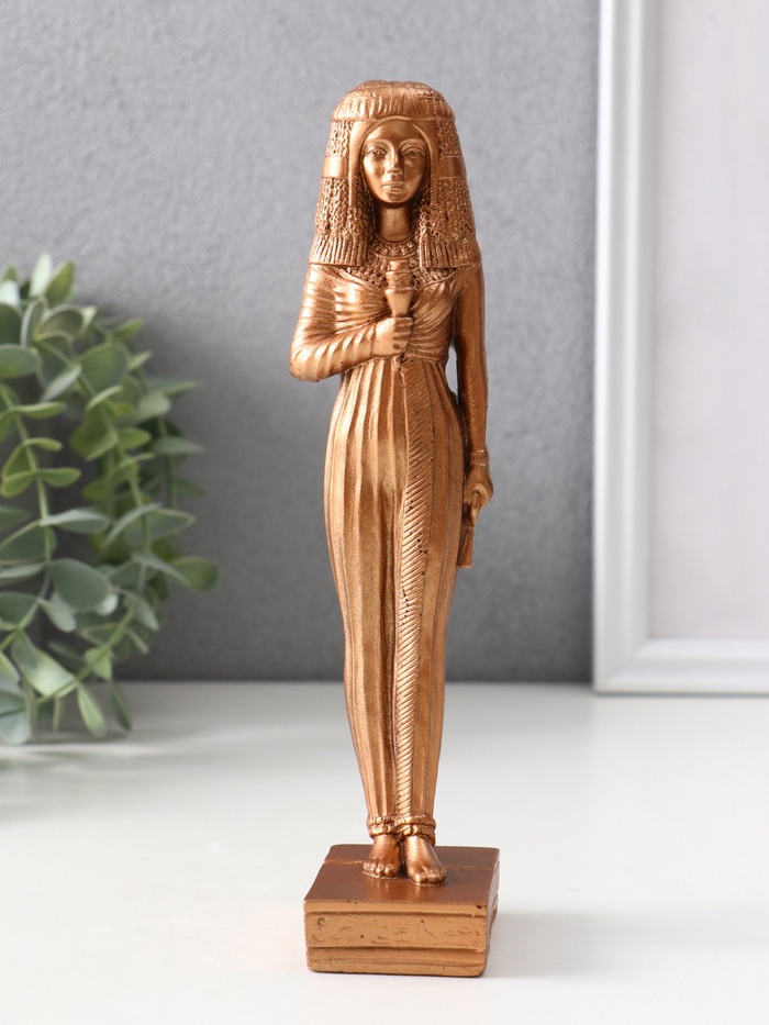 Фигура «Богиня египетская», 19.5×4×5.5 см, бронза