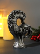 Фигурка гипс «Конь с узором», 14×6×17.5 см, серебро - Фото 2