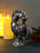 Фигурка гипс «Конь с узором», 14×6×17.5 см, серебро - Фото 3