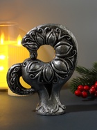 Фигурка гипс «Конь с узором», 14×6×17.5 см, серебро - Фото 4