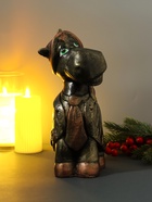 Копилка для денег «Конь в пальто», 16.5×11.5×25 см, золото - Фото 3