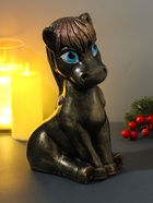 Копилка для денег «Лошадь», 12×14.5×24.5 см, золото - фото 53097051