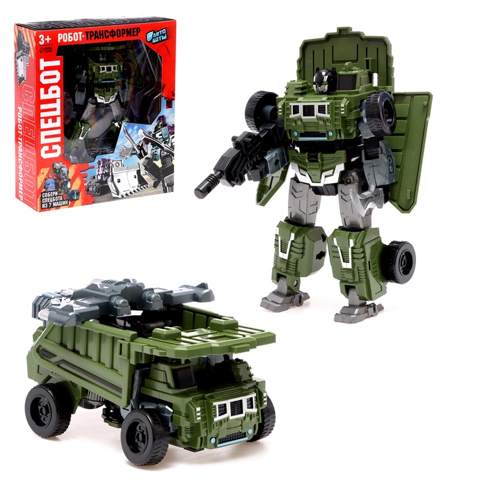 УЦЕНКА Робот «Самосвал», трансформируется, собираются в 1 робота из 7 видов - Фото 1