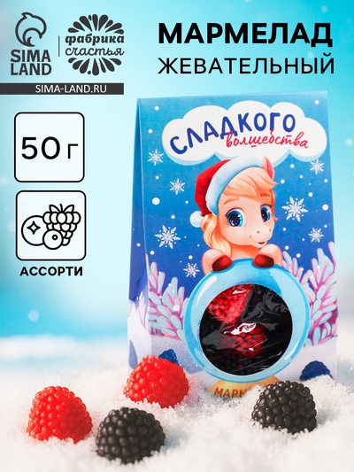 Мармелад новогодний в домике «Сладкого волшебства», 50 г
