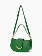 УЦЕНКА Сумка женская багет на молнии, 25×6×13 см, зелёная 10924853