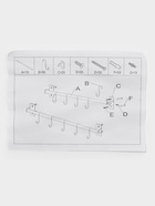 УЦЕНКА Рейлинговая система для кухни, 57 см, 5 крючков, чёрная - Фото 5