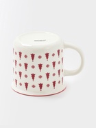 Кружка Доляна «Новый год. Ёлочки», 380 мл, фарфор, белая - Фото 3