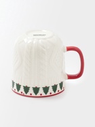 Кружка Доляна «Уютный новый год. Ёлка», 370 мл, фарфор, белая - Фото 3