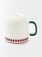 Кружка Доляна «Уютный новый год. Ромб», 370 мл, фарфор, белая - Фото 3