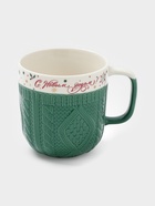 Кружка новогодняя Доляна «Праздничное настроение», 380 мл, фарфор, зелёная - Фото 1