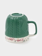 Кружка новогодняя Доляна «Праздничное настроение», 380 мл, фарфор, зелёная - Фото 3