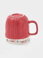 Кружка новогодняя Доляна «Праздничное настроение», 370 мл, фарфор, красная - Фото 3
