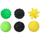 УЦЕНКА Набор развивающих тактильных мячиков по методике Гленна Домана, с пищалкой, 6 шт., Крошка Я 6 10924887